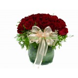 ARS018B : 傾心 - 紅玫瑰連花瓶